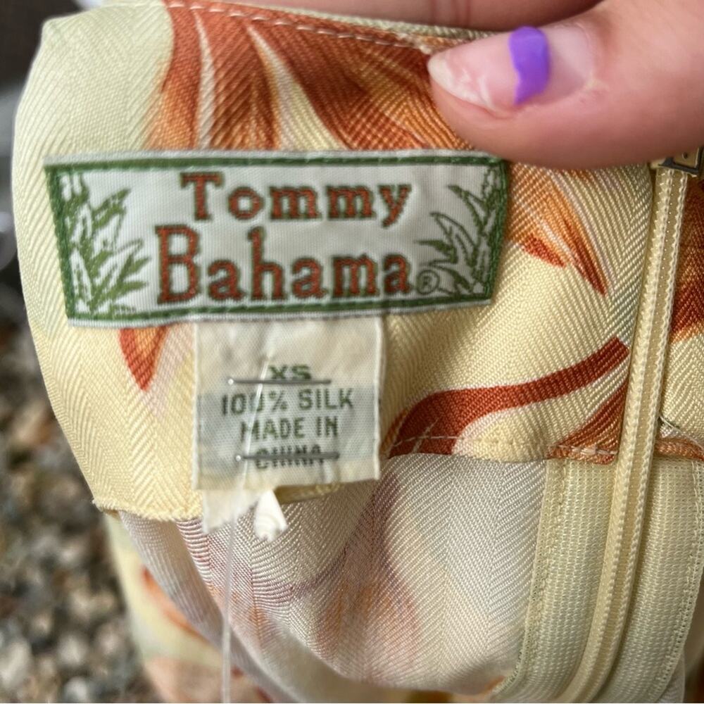 Tommy Bahama Floral Silk Tank Top Summer Hawaiian Women’s Size XS Vintage 90s - Picture 8 of 8